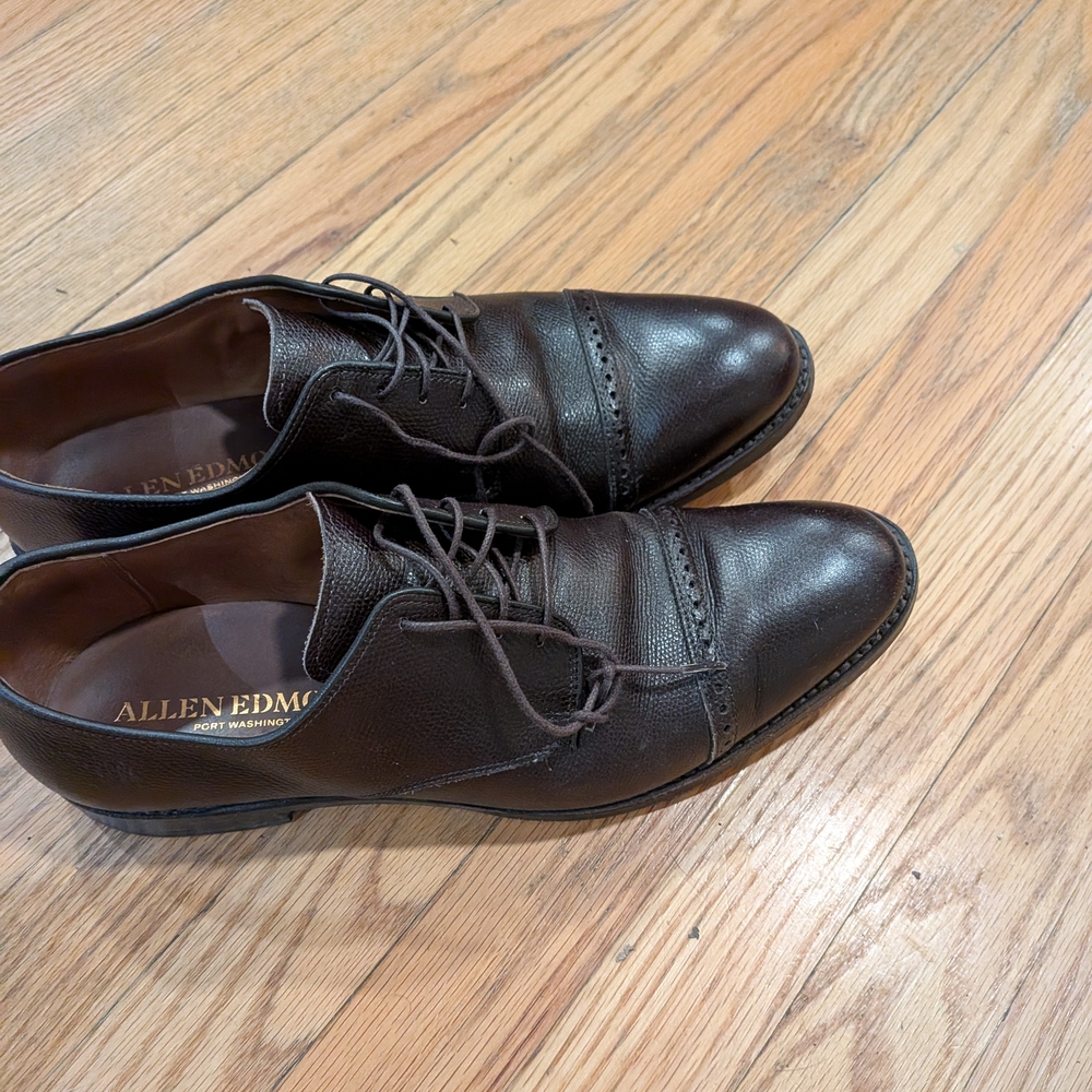 Allen Edmonds Brown Leather Oxford Shoes